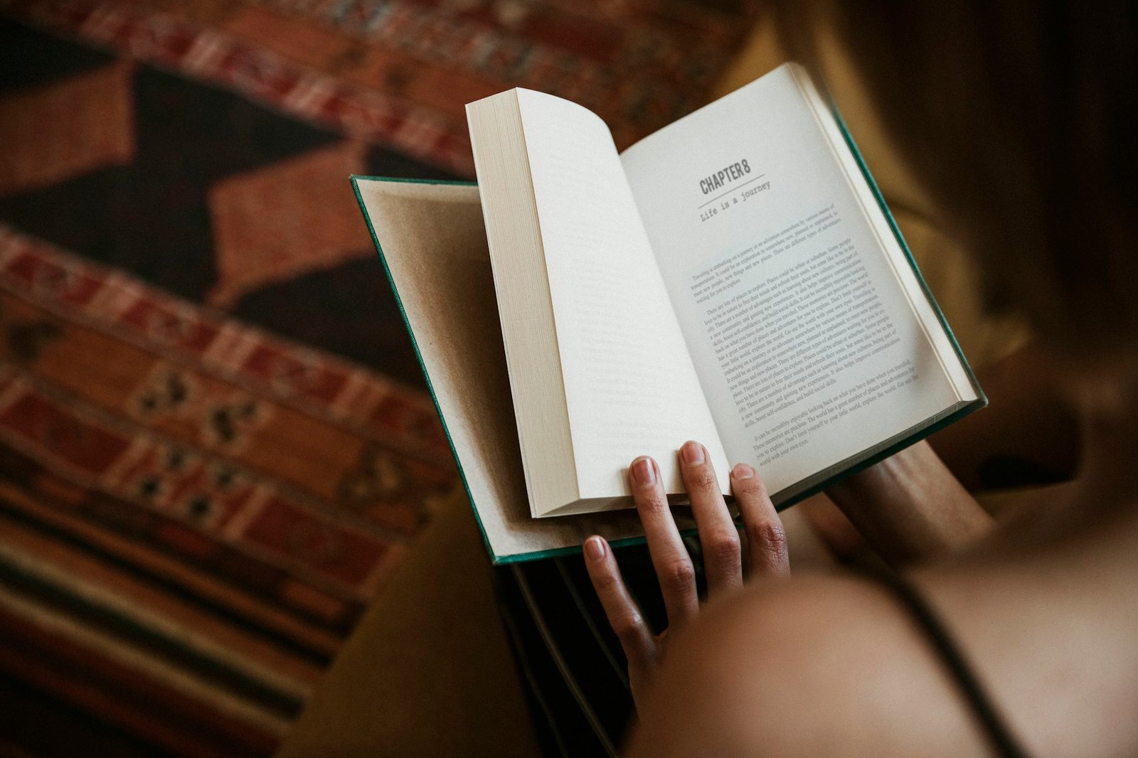 Reading a book